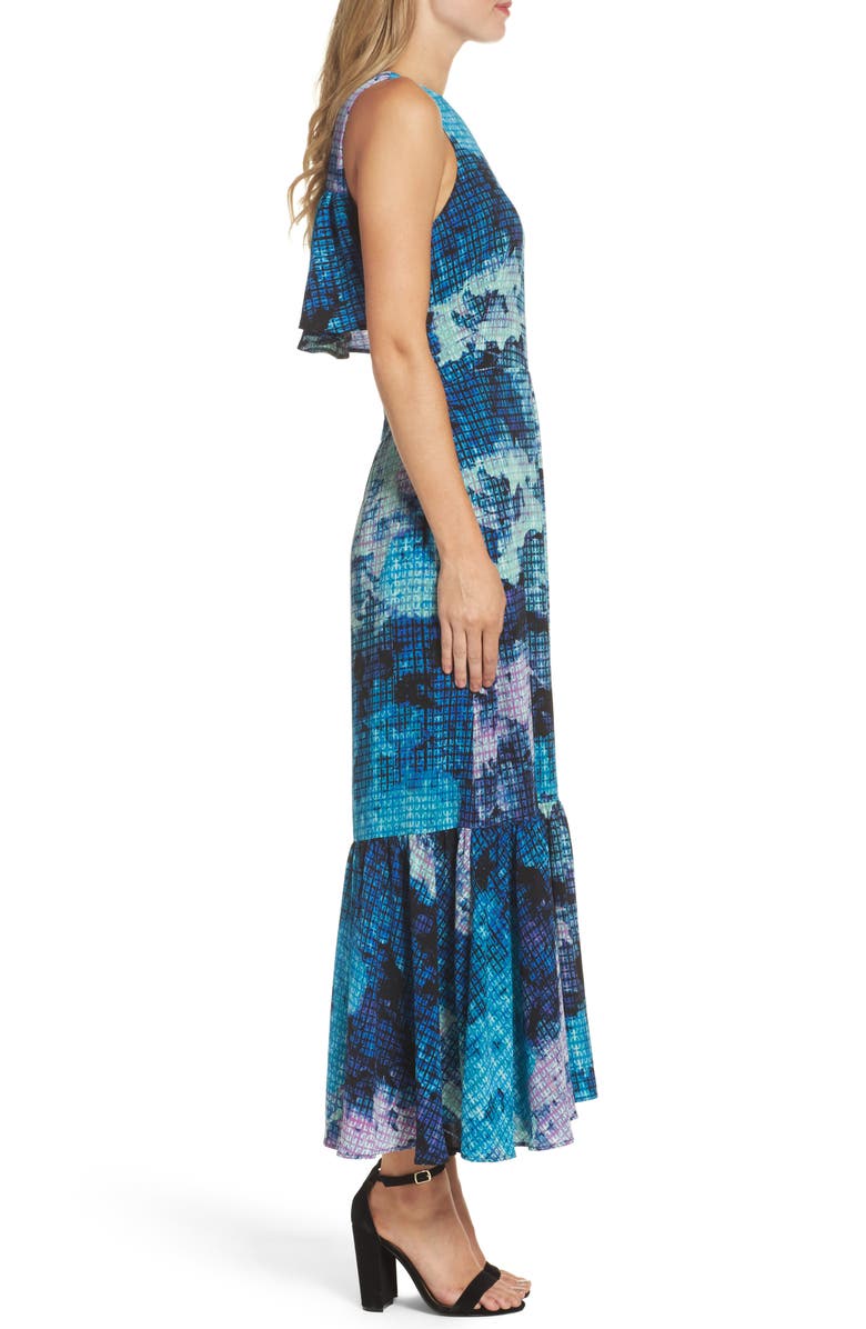 Maggy London Print Maxi Dress, Alternate, color, 