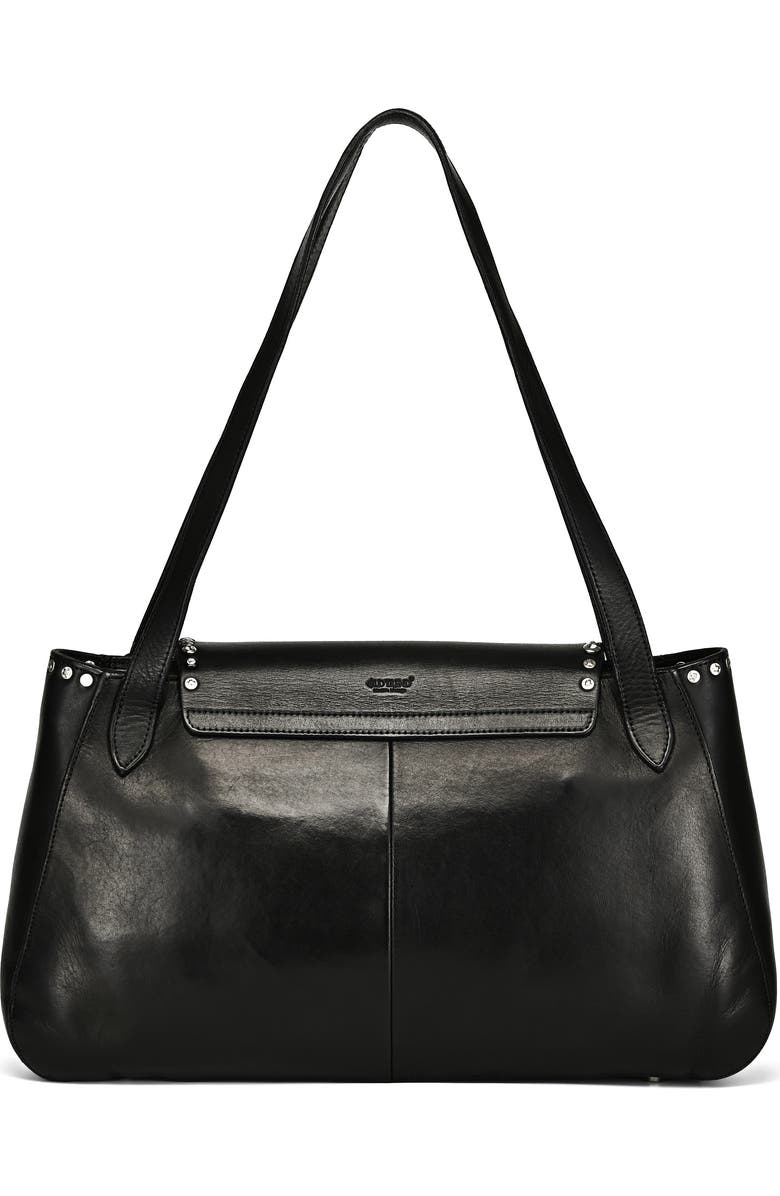 OLD TREND Monarda Genuine Leather Minimal Everyday Shoulder Bag, Alternate, color, Black