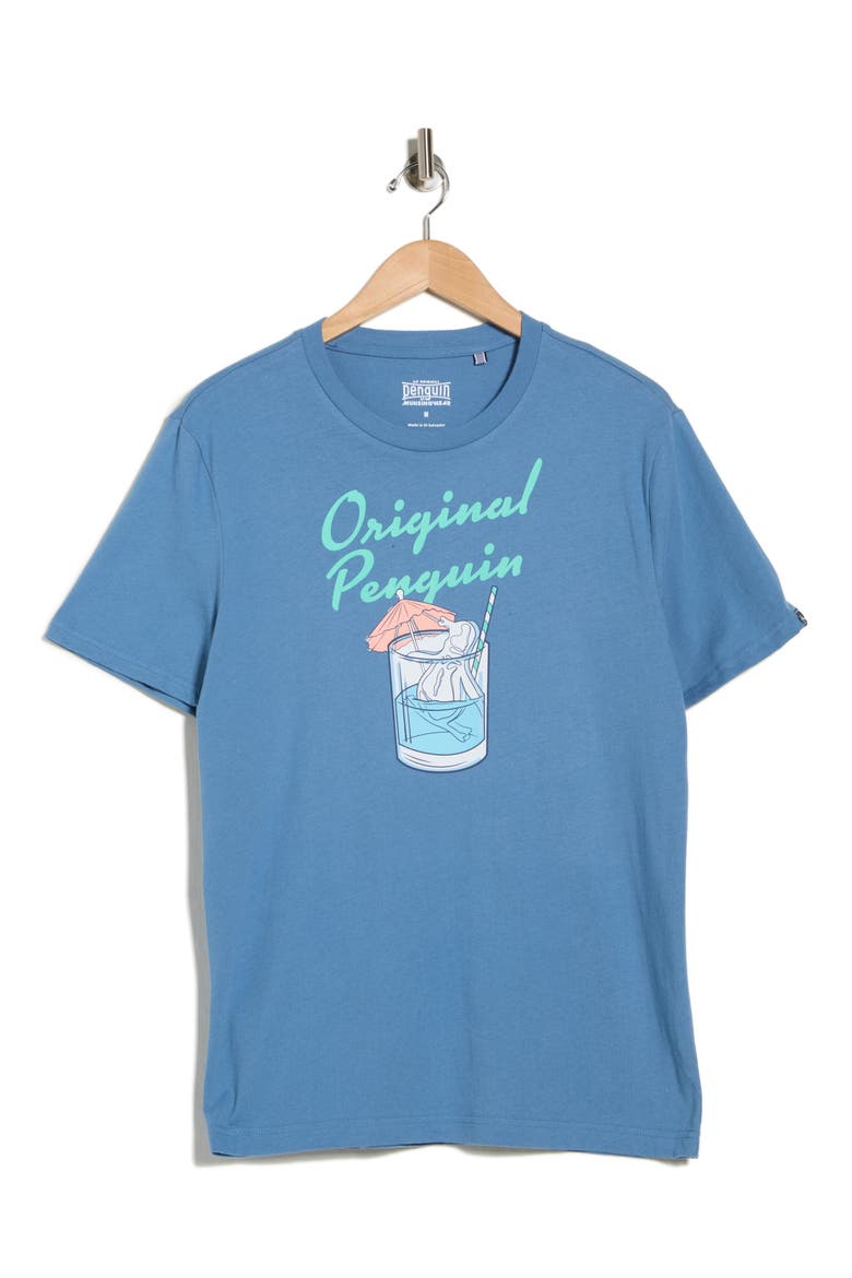 Penguin Ice Graphic T-Shirt, Alternate, color, COPEN BLUE