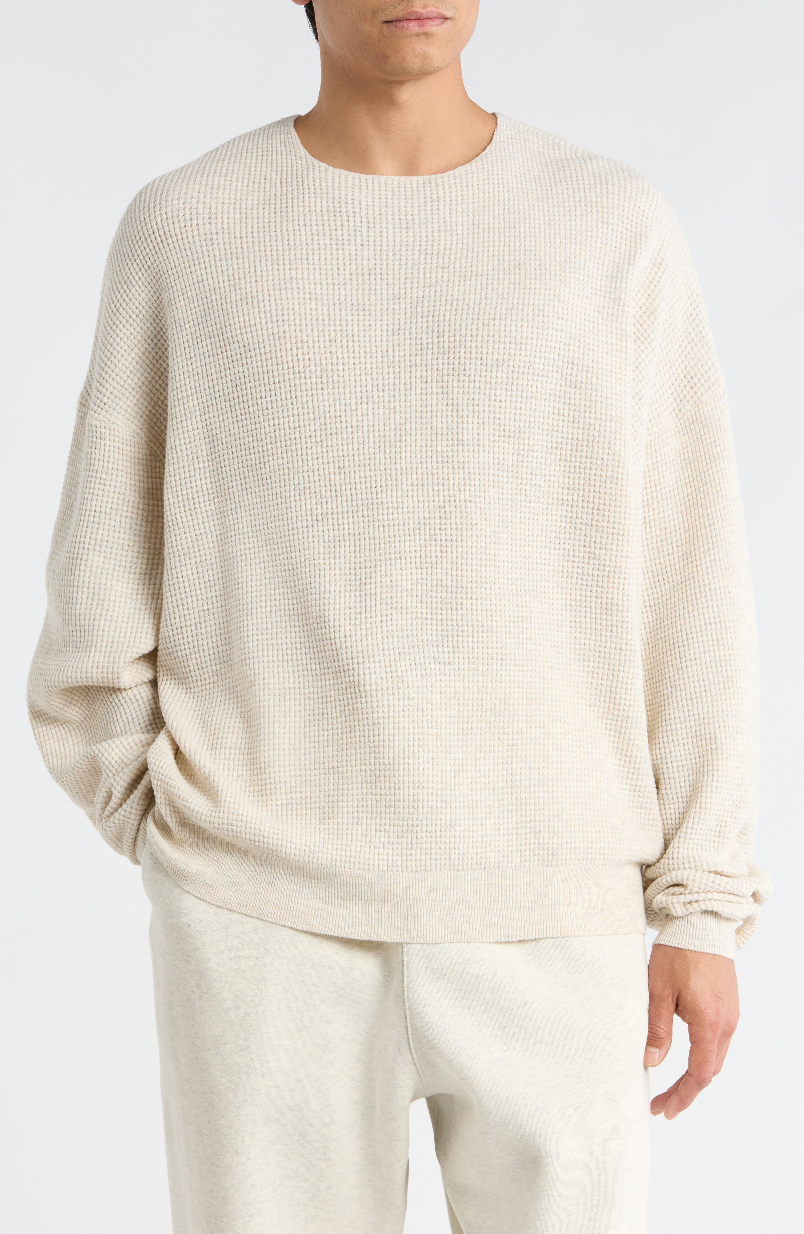 selected OATMEAL HEATHER/ BLACK
