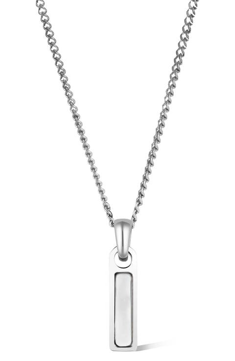 Men's Birthstone Tag Pendant Necklace