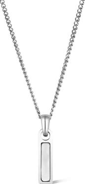 Vincero Men's Birthstone Tag Pendant Necklace