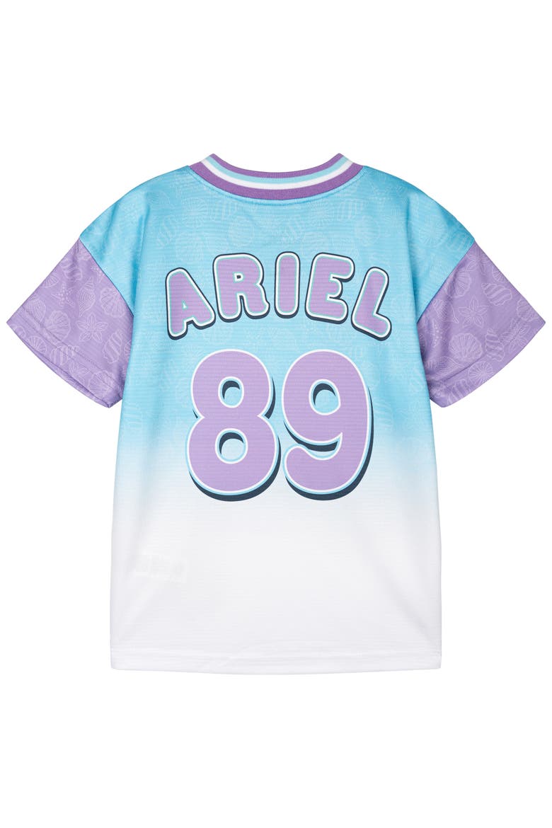 Princess Athletic Short Sleeve T-Shirt, Alternate, color, Ariel Flounder Blue