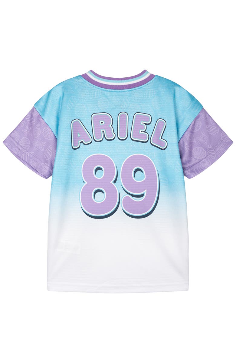 Disney Princess Athletic Short Sleeve T-Shirt, Alternate, color, Ariel Flounder Blue