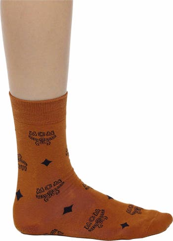 Monogram Knit Socks