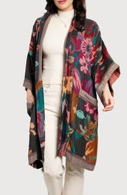 SAACHI Keisha Long Floral Pattern Duster Jacket