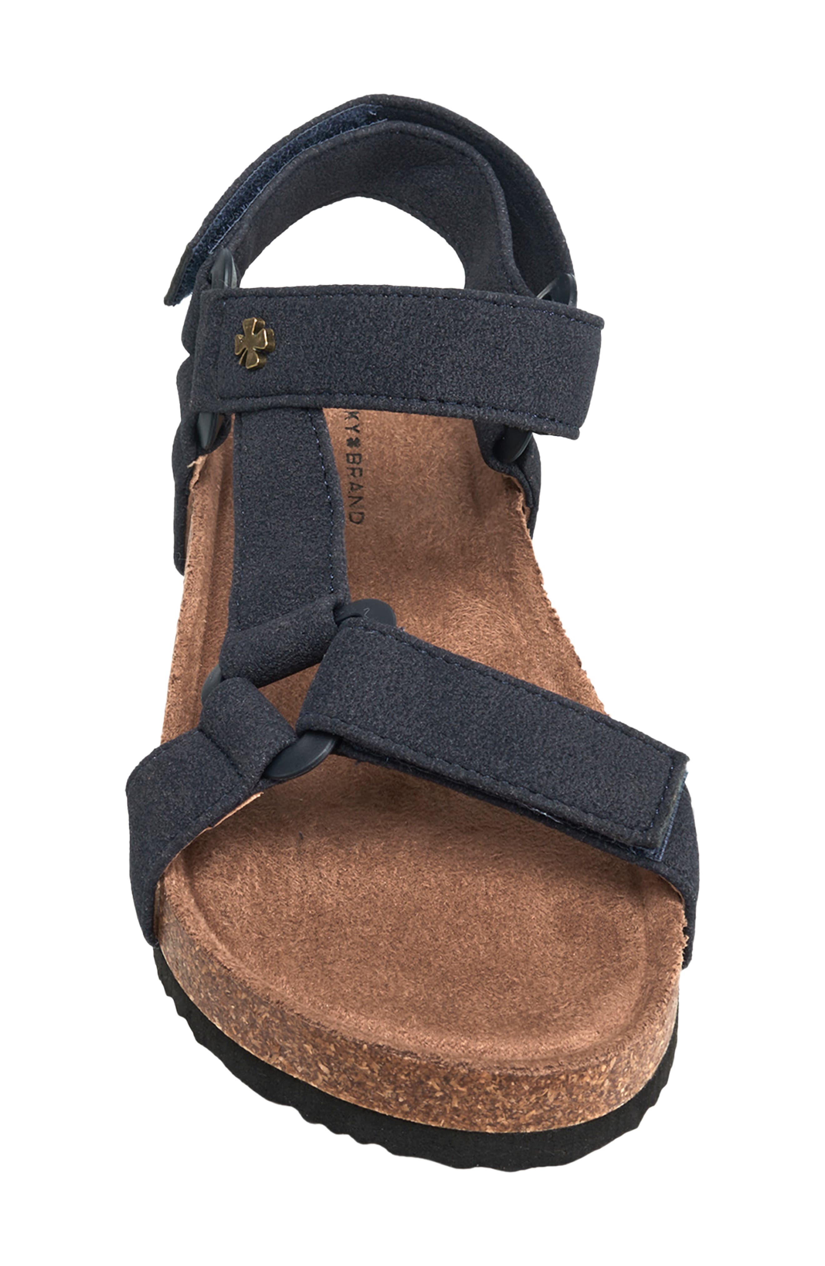 Kids' Double Strap Cork Sandal, Alternate, color, NAVY