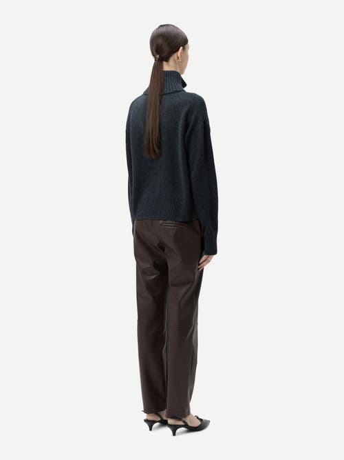 Gobi Mongolian Cashmere Cashmere Zip Cardigan In Charcoal