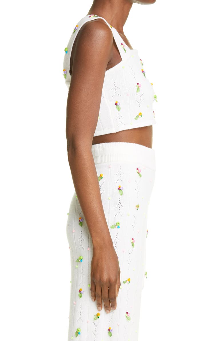 YanYan Rosie Knit Lambswool Crop Top, Alternate, color, 