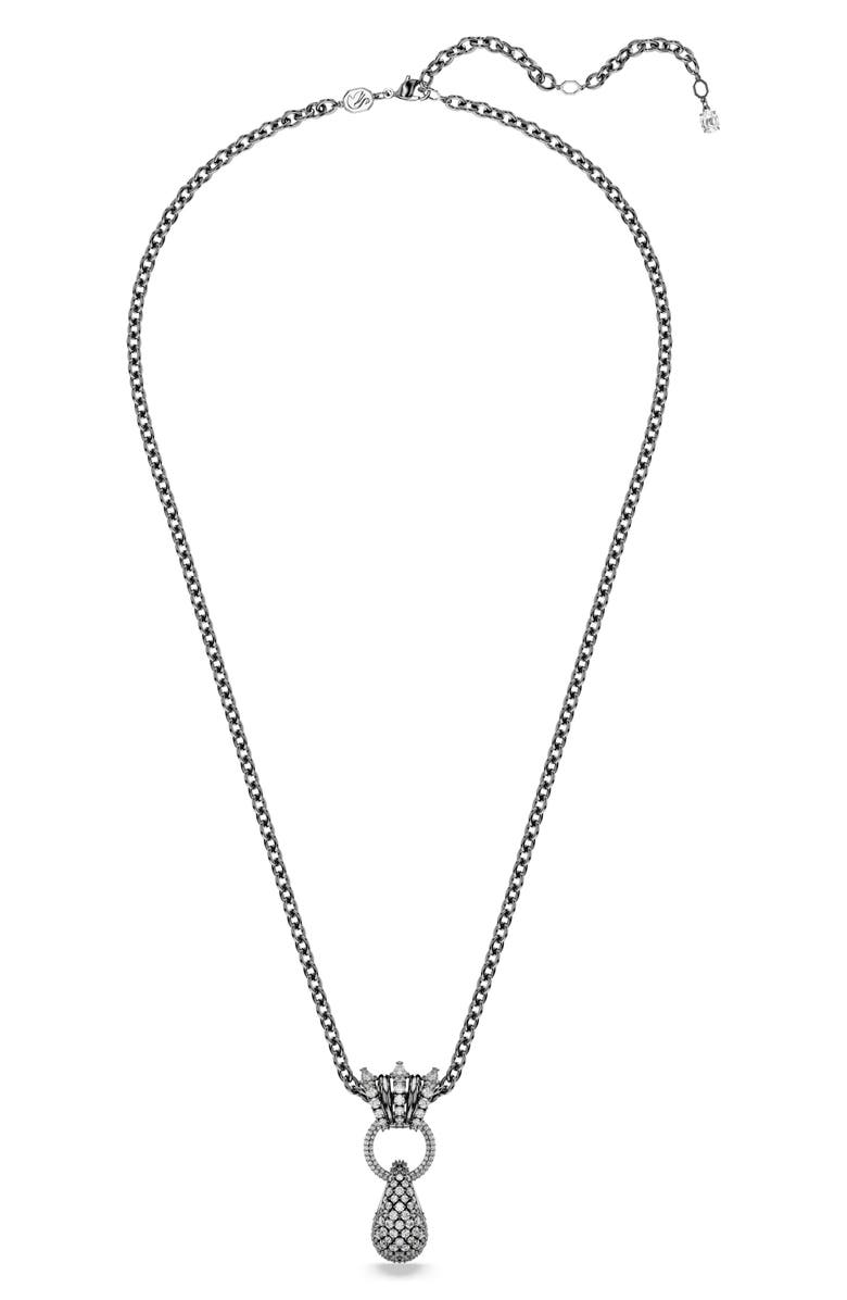 Swarovski Sublima Crystal Pendant Necklace, Alternate, color, Grey