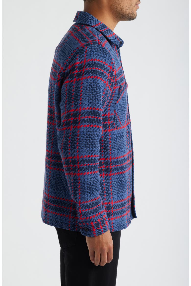 Whiting Wye Check Overshirt, Alternate, color, NAVY / RED