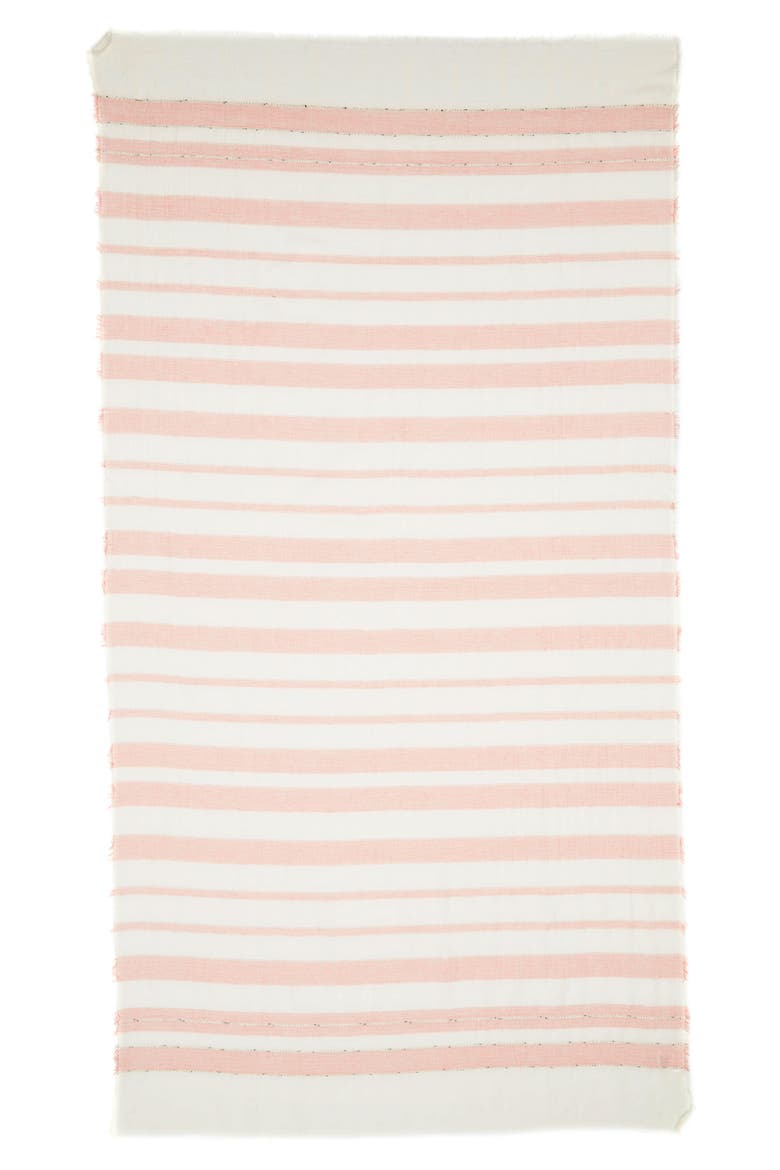 Stripe Scarf, Alternate, color, CORAL COMBO