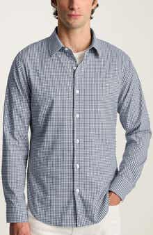 Bonobos Tech Gingham Check Performance Button-Up Shirt