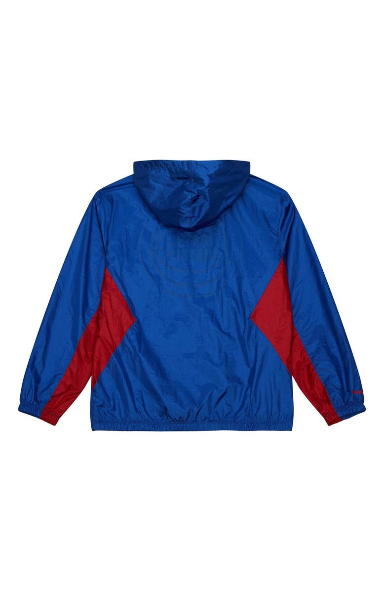Mitchell & Ness Men's Mitchell & Ness Blue Detroit Pistons Playmaker Full-Zip Hooded Windbreaker Jacket, Alternate, color, Blue