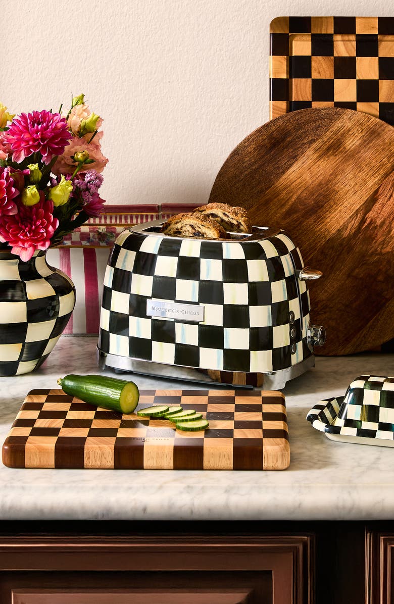 MACKENZIE CHILDS Courtly Check 2-Slice Toaster, Alternate, color, Courtly