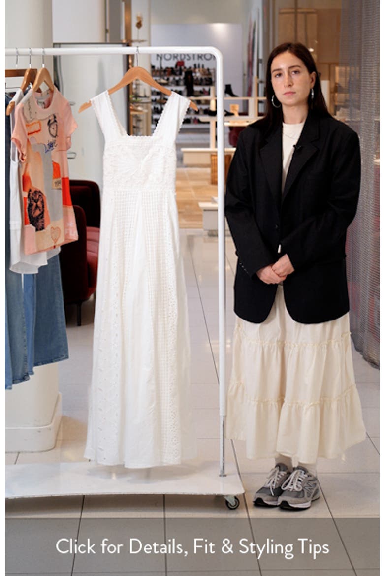 Cutwork Broderie Sleeveless Maxi Dress video
