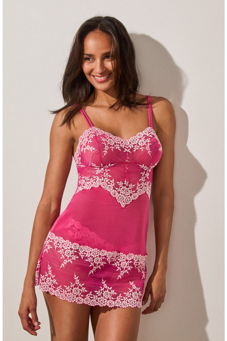 Embrace Lace® Chemise, Alternate, color, WILD AZALEA/ CRADLE PINK