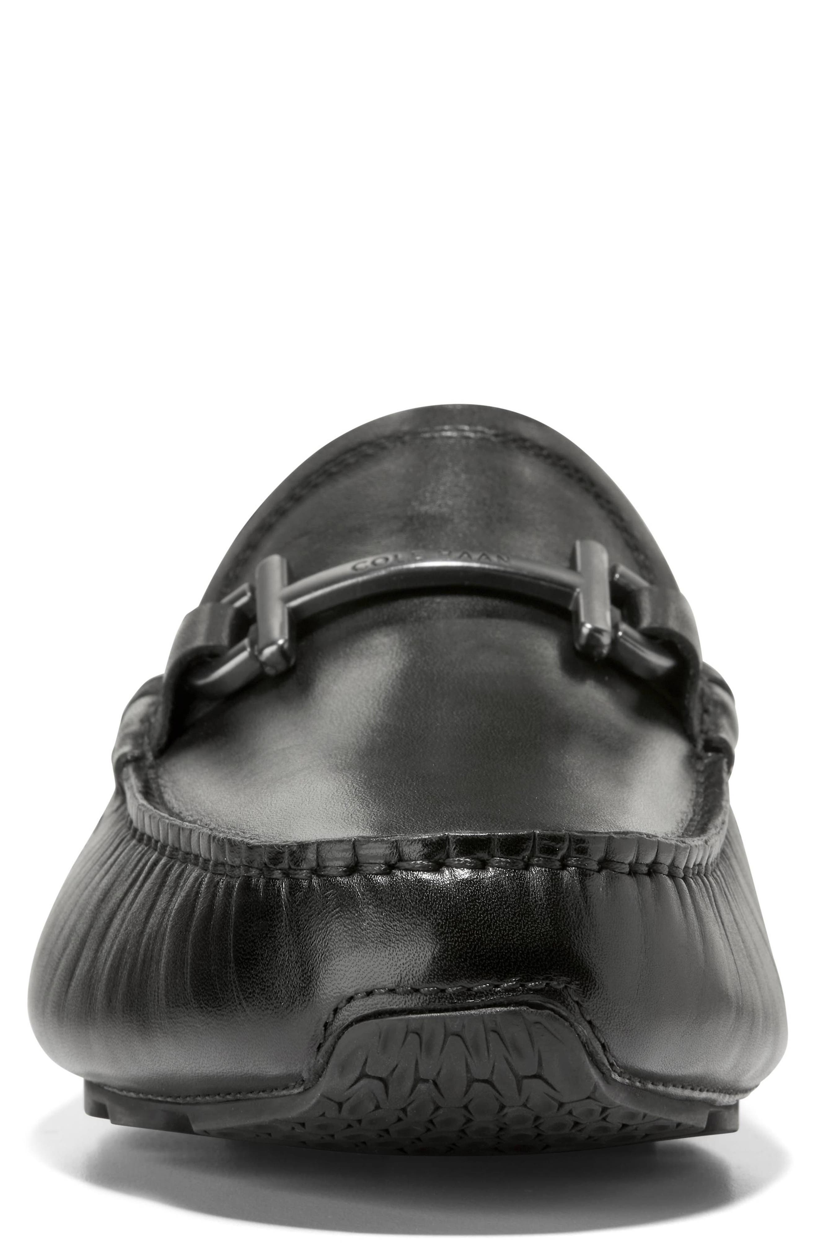 Cole Haan Donohue Grand Bit Driving Shoe, Alternate, color, Black / Black
