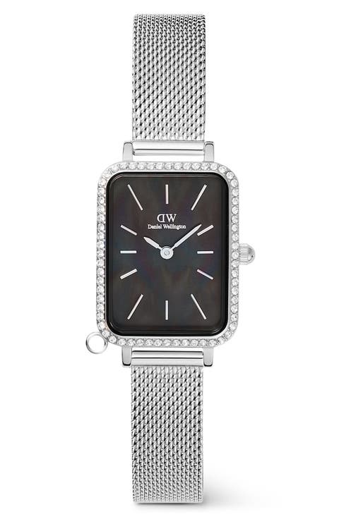 Quadro Charm Mesh Strap Watch, 20mm