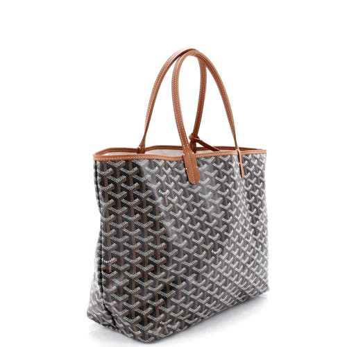 Pre-owned Goyard  Goyard Saint Louis Tote Coated Canvas Pm In Black