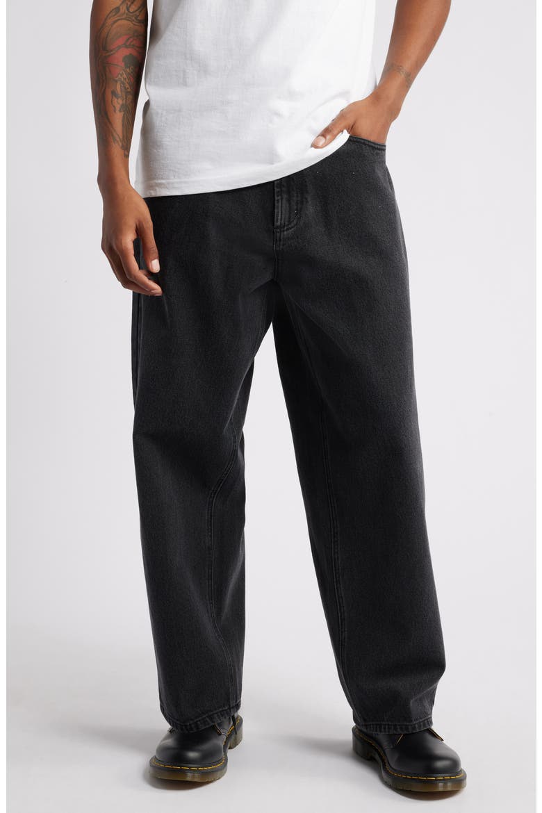 Bigwig Baggy Jeans, Main, color, FADED BLACK