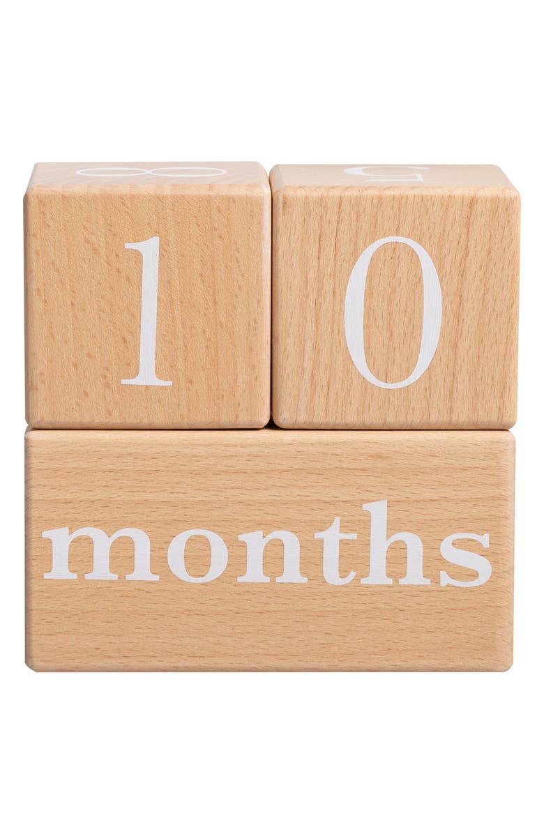 Pearhead Wooden Milestone Blocks, Alternate, color, 