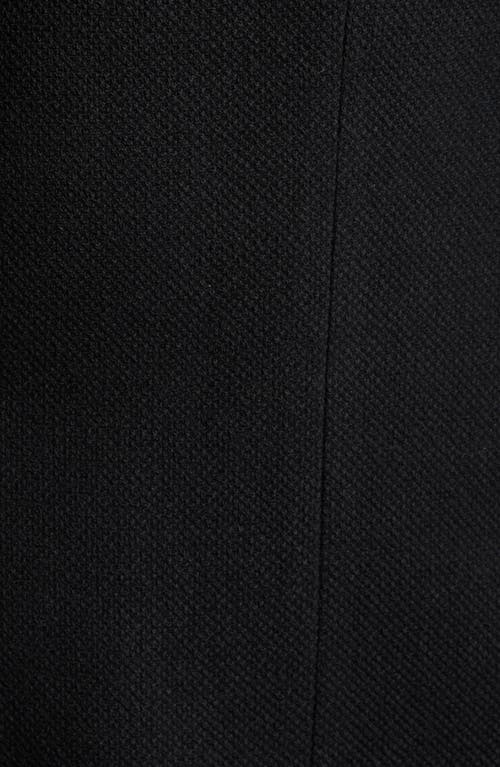 Jack Victor Hampton Solid Black Stretch Wool Sport Coat In Black