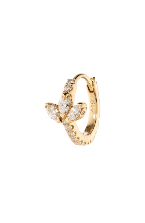 Maria Tash Diamond Lotus Eternity Huggie Hoop Earring