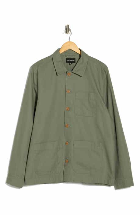 Lucky Brand Slubbed Cotton Twill Chore Coat