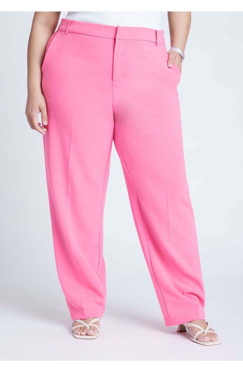 ELOQUII The 365 Straight Leg Pant, Alternate, color, Pink Cosmos