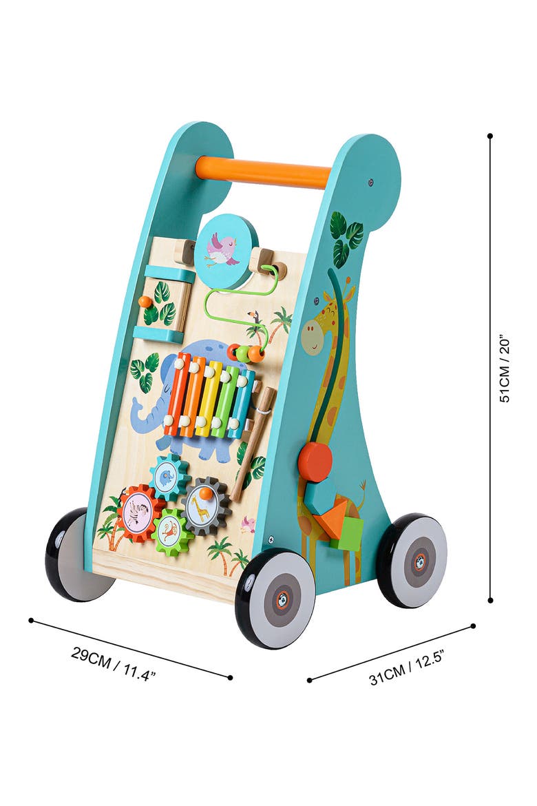 Preschool Play Lab Wooden Walker & Activity Station, Alternate, color, ASSORTED
