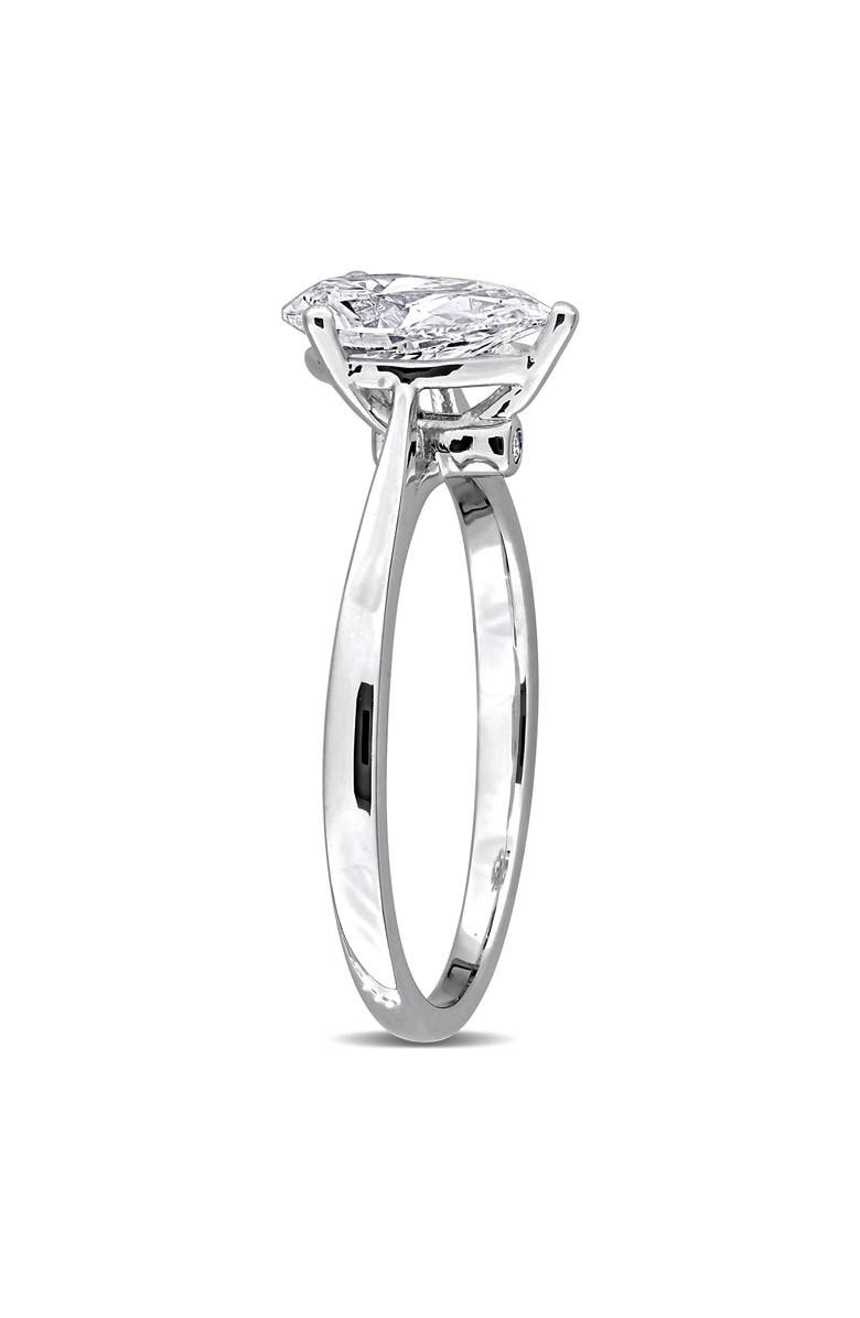 Created Forever Pear Cut Lab Grown Diamond Solitaire Ring, Alternate, color, 