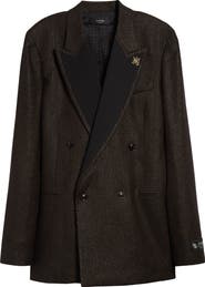 AMIRI Lurex Stripe Double Breasted Blazer