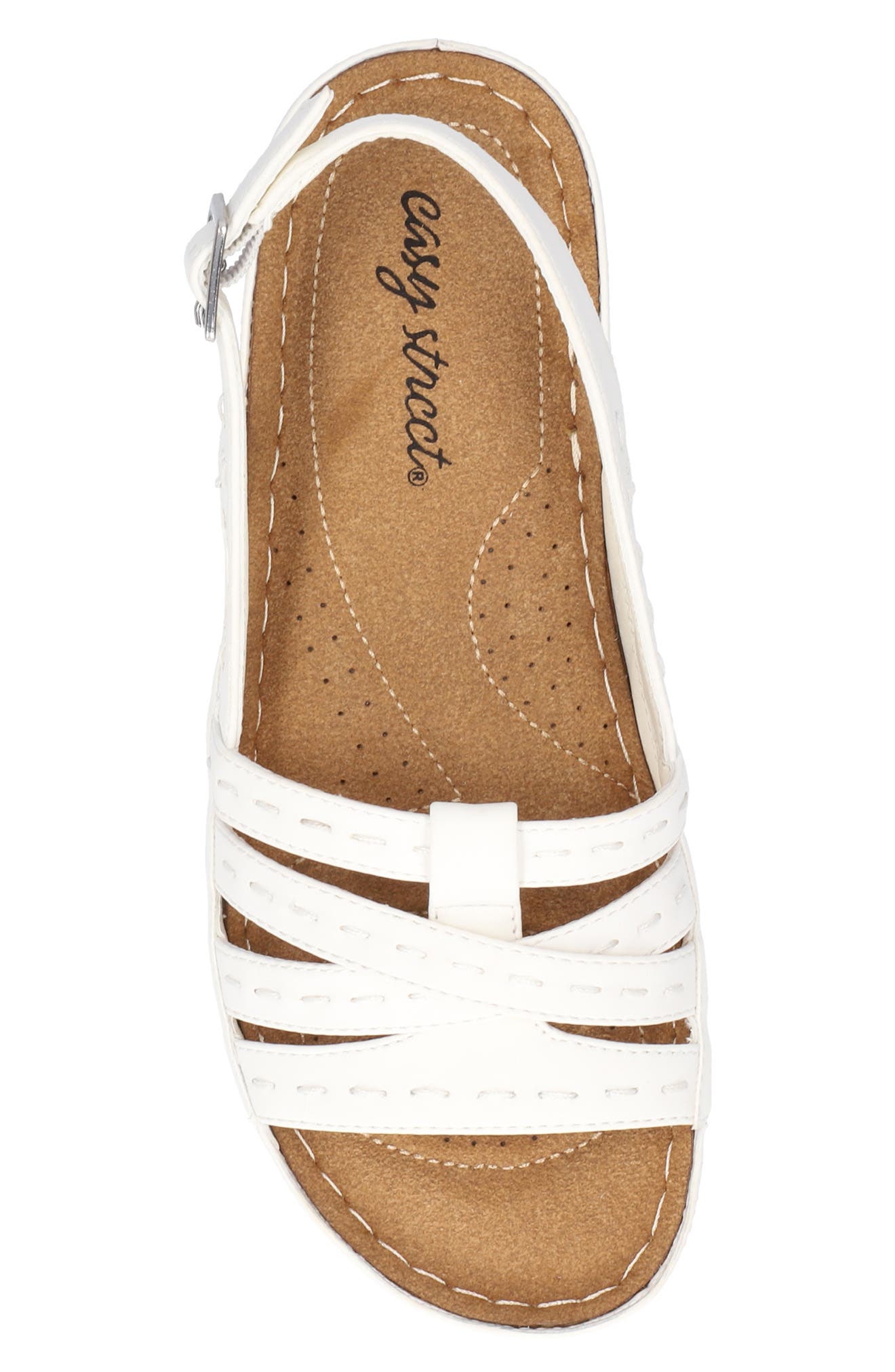 EASY STREET Kehlani Slingback Sandal, Alternate, color, White