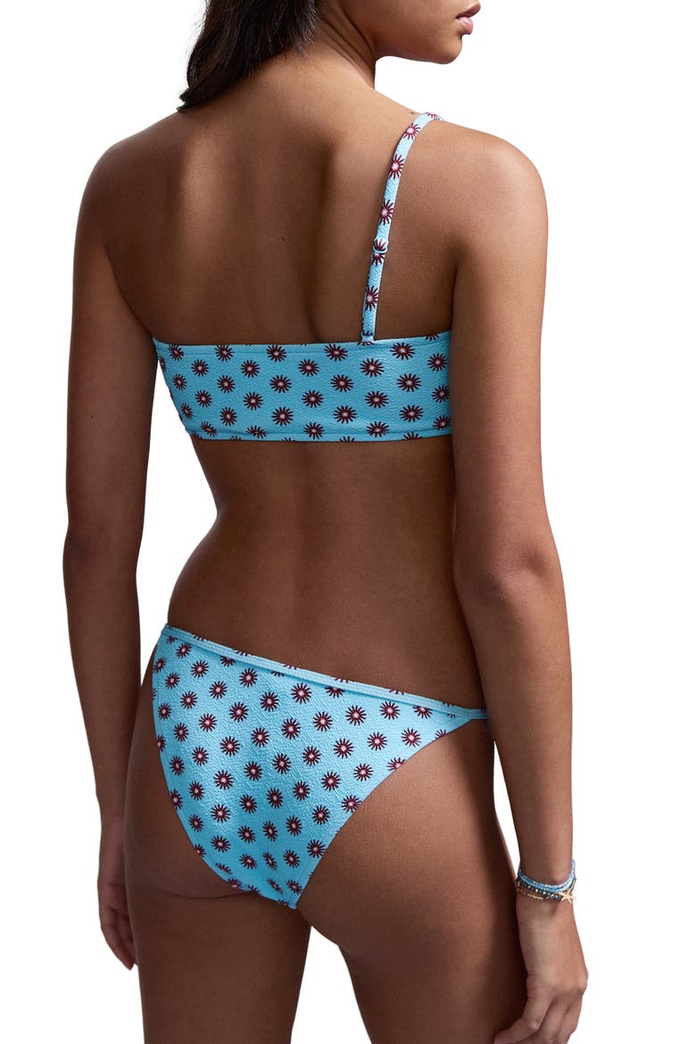 Asymmetric Textured Two-Piece Swimsuit, Alternate, color, BLUE