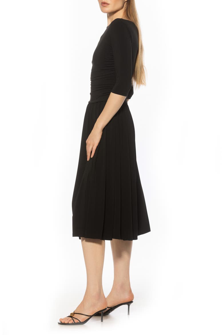 Jada Fit & Flare Dress, Alternate, color, BLACK