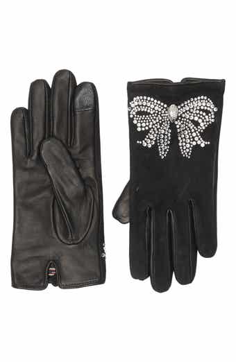 Belgravia Bow Tech Leather Gloves