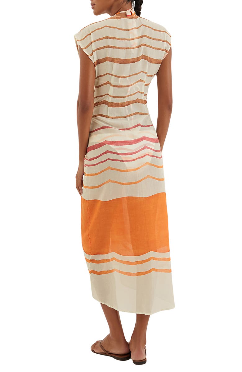 ViX Paula Hermanny Sandstone Sasha Maxi Cover-Up Dress, Alternate, color, 