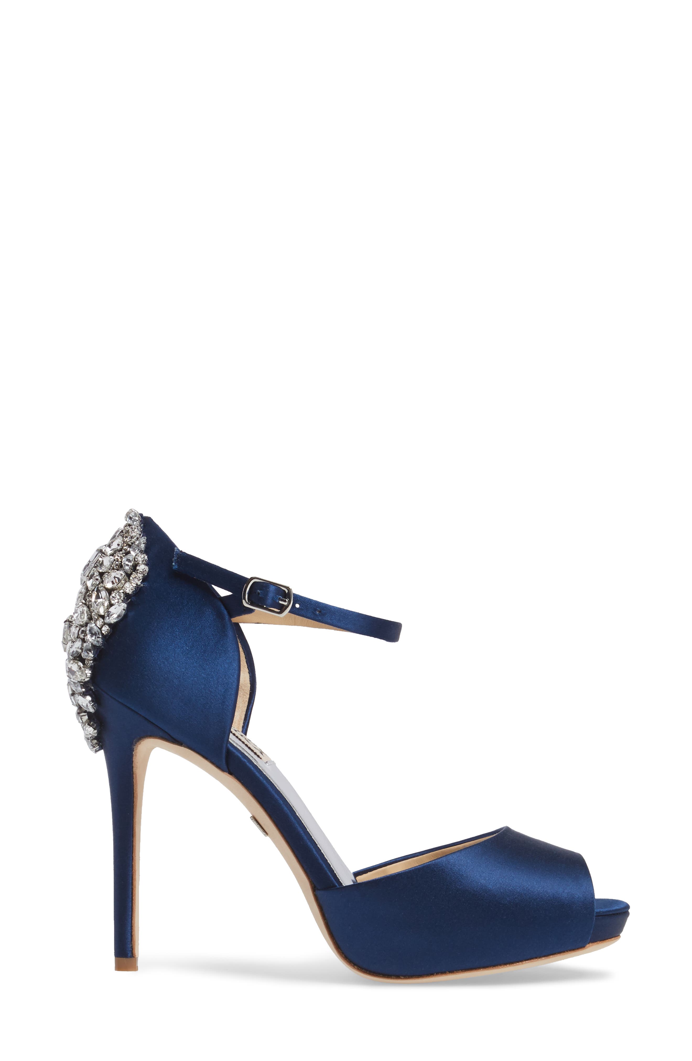 Badgley Mischka Collection Badgley Mischka 'Dawn' Crystal Back d'Orsay Pump, Alternate, color, 