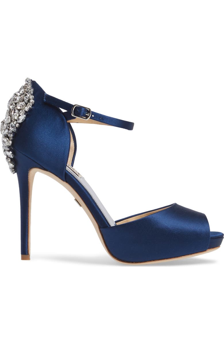 Badgley Mischka Collection Badgley Mischka 'Dawn' Crystal Back d'Orsay Pump, Alternate, color,