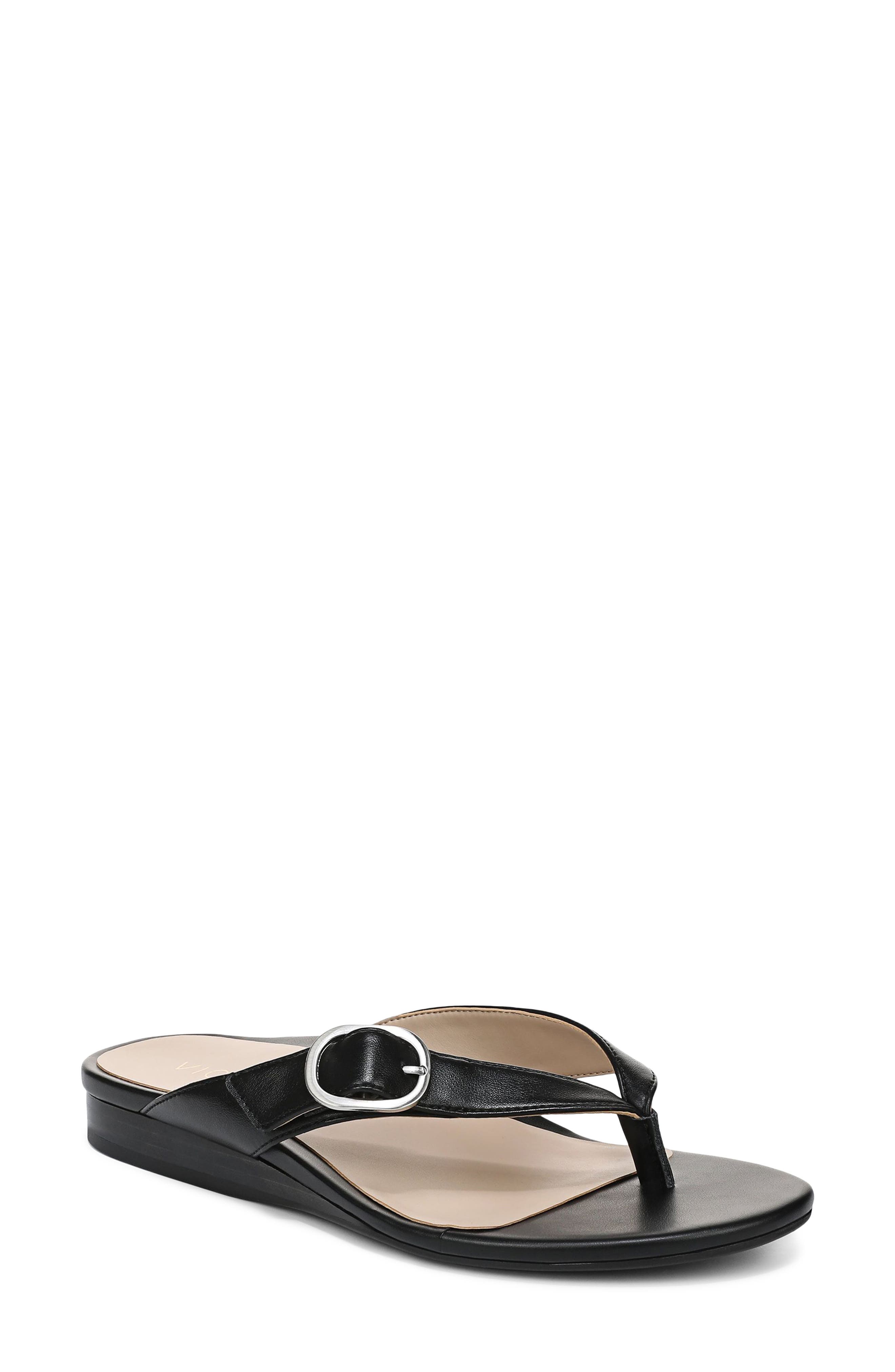 Vionic Ginny Flip Flop, Main, color, Black