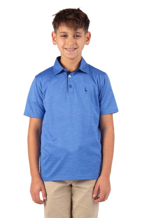 Kids' Mélange Mesh Performance Polo (Big Kid)
