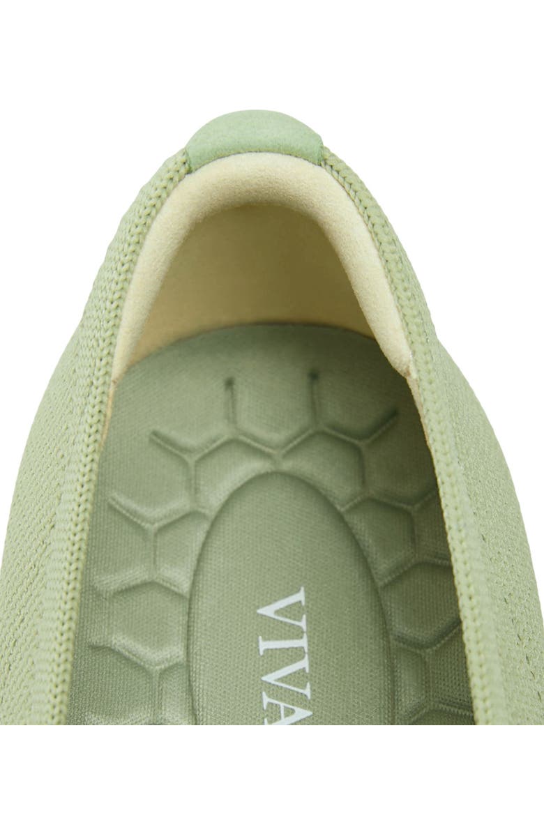 VIVAIA Round-Toe Platform Chunky Heel Loafers, Alternate, color, Matcha