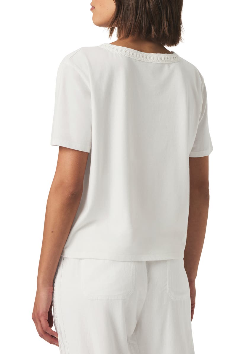 Splendid Dawn V-Neck T-Shirt, Alternate, color, White