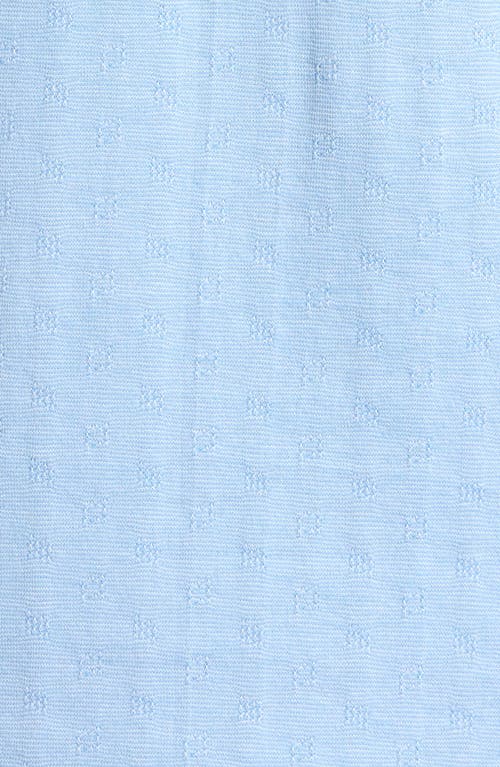 Robert Barakett Mirage Geo Jacquard Polo In Light Blue