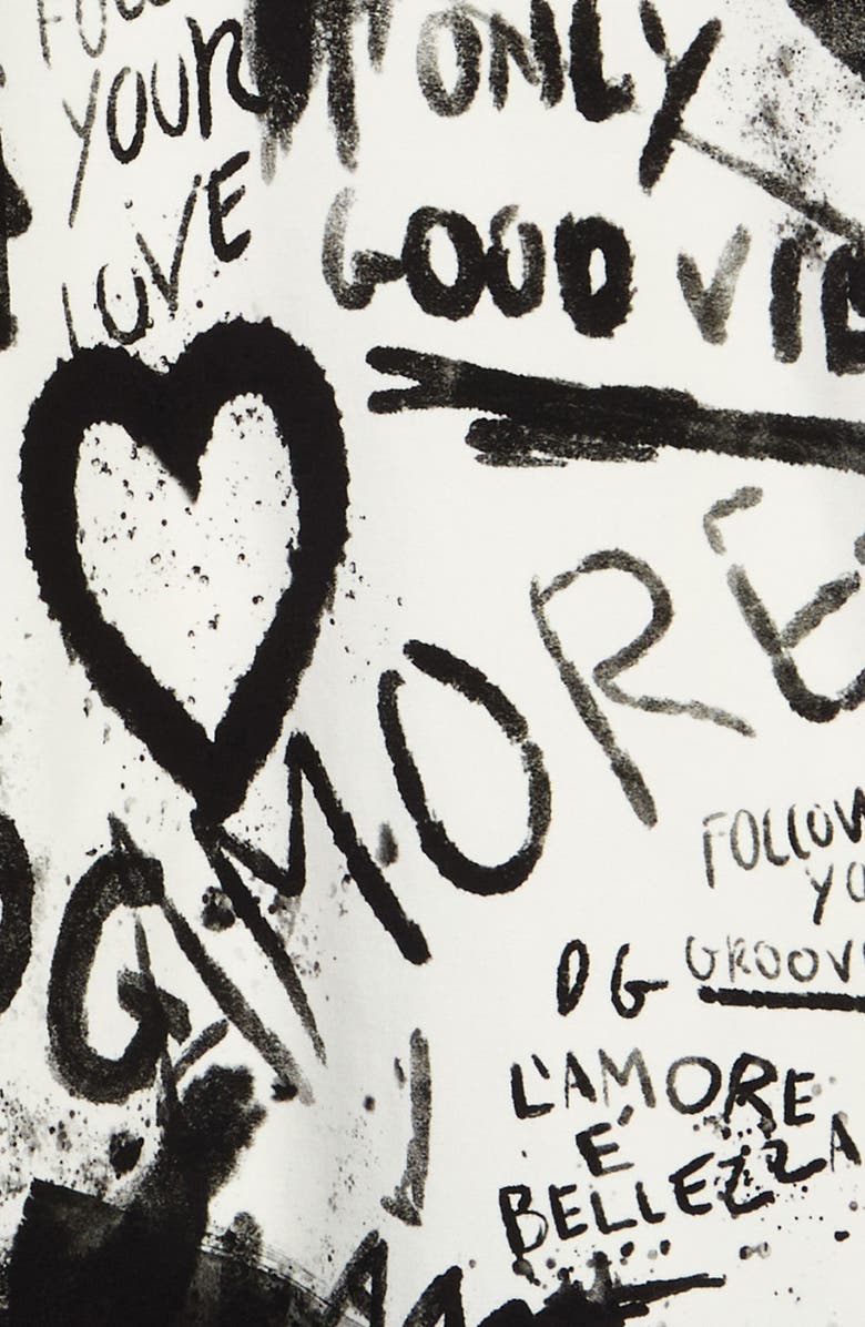 Dolce&Gabbana Kids' Graffiti Print Dress, Alternate, color,