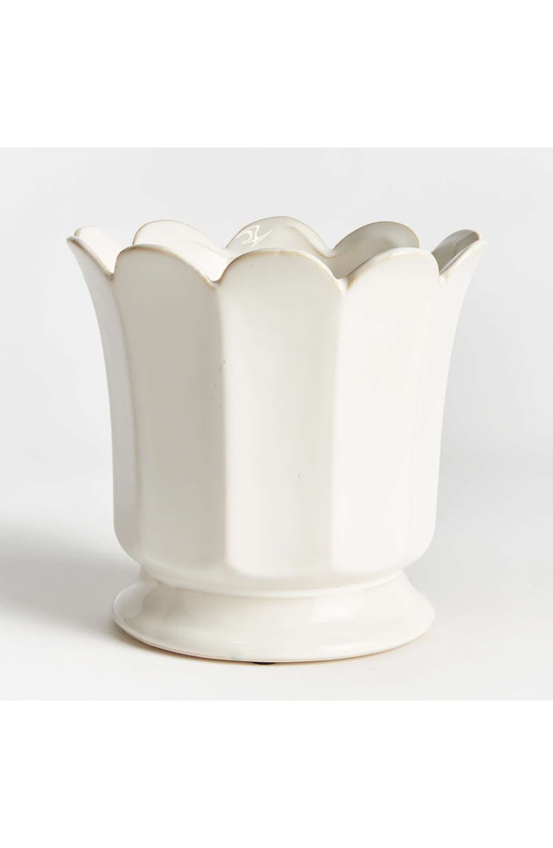 Napa Home & Garden Maline Footed Pot, Alternate, color, White