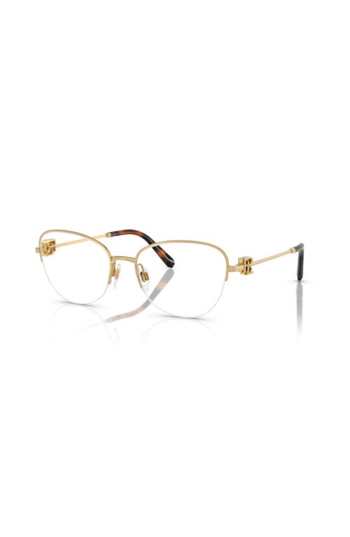 Ralph Lauren 54mm Butterfly Optical Glasses In Gold