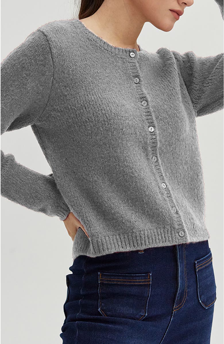 CRESCENT Button Down Cardigan, Alternate, color, 