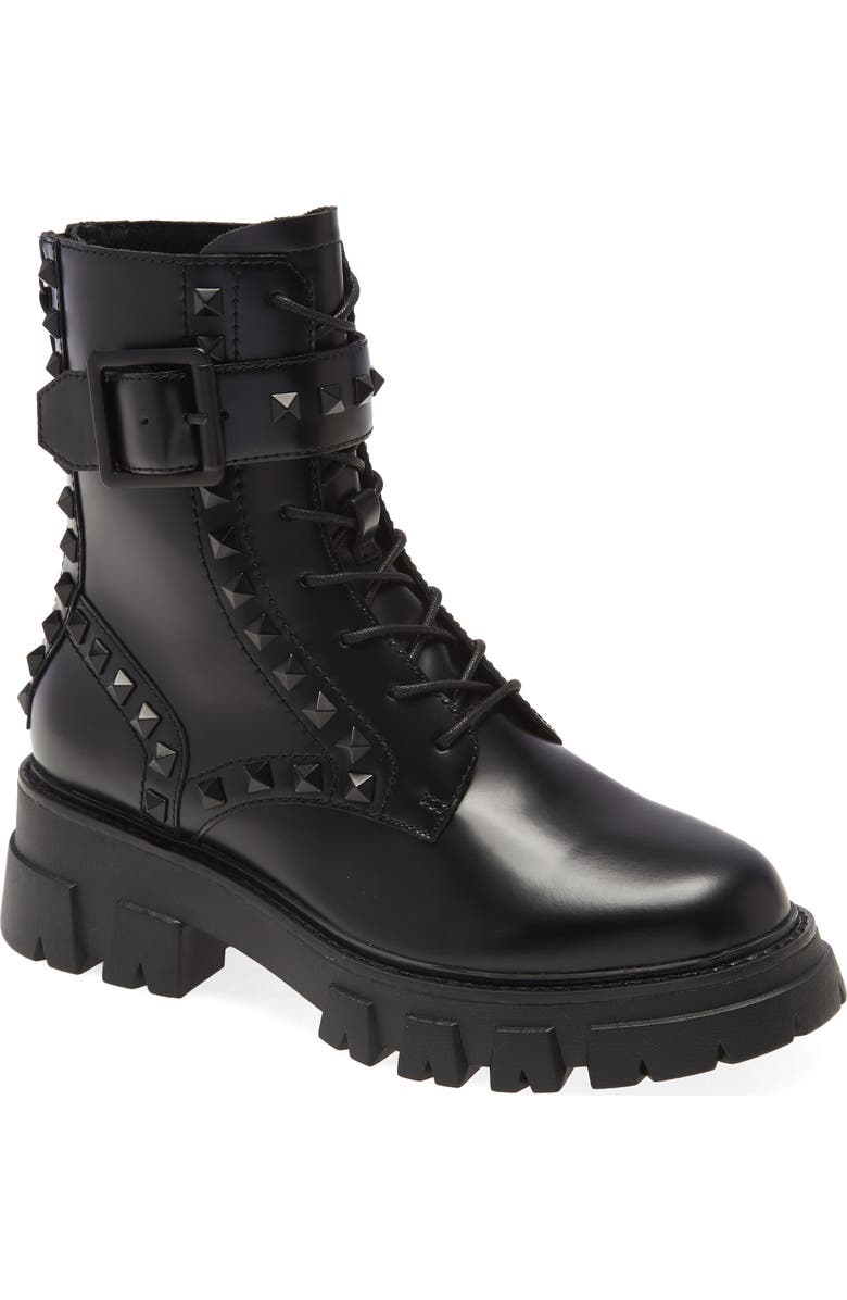 Ash Lewis Stud Combat Boot, Main, color,